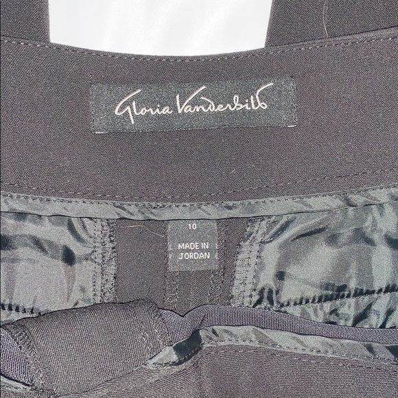 Gloria Vanderbilt | Trousers Size 10 Black - Picture 4 of 4